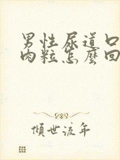 男性尿道口有小肉粒怎么回事