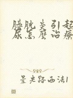 膀胱炎引起的漏尿怎么治疗