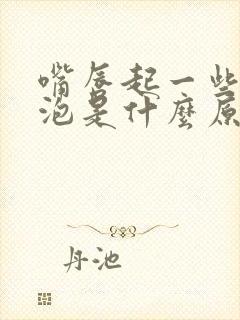 嘴唇起一些小泡泡是什么原因