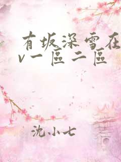 有坂深雪在线av一区二区