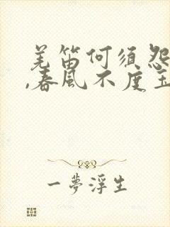 羌笛何须怨杨柳,春风不度玉门关意思