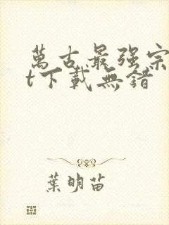 万古最强宗txt下载无错