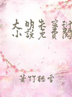 大明朱宁衍穿越小说免费阅读