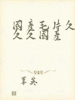 国产毛片久久久久久国产