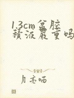 1.3cm盆腔积液严重吗