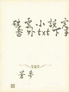 破云小说完整版 番外txt下载