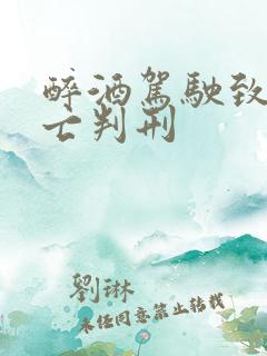 醉酒驾驶致人死亡判刑