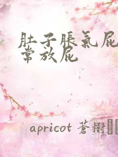 肚子胀气屁多经常放屁