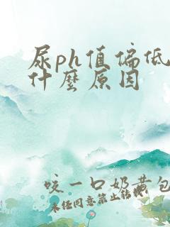 尿ph值偏低是什么原因