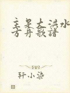 主是大洪水中的方舟歌谱