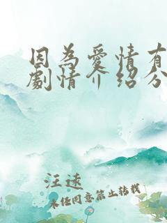 因为爱情有多美剧情介绍分集