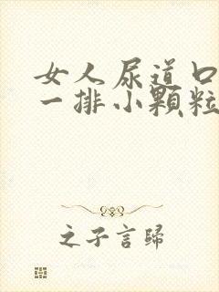 女人尿道口长了一排小颗粒