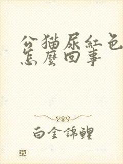 公猫尿红色的尿怎么回事