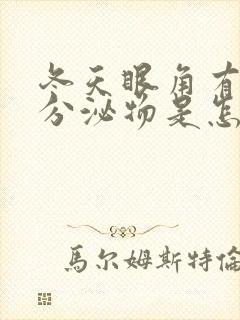 冬天眼角有白色分泌物是怎么回事