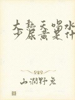 大热天喝水多尿少尿黄是什么原因