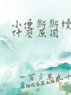 小便断断续续是什么原因