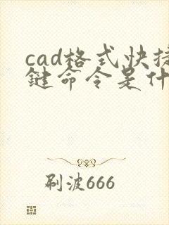 cad格式快捷键命令是什么
