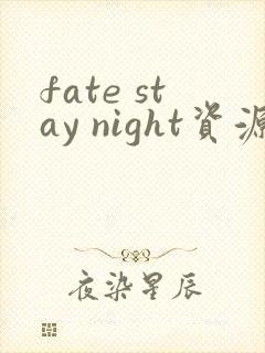 fate stay night资源