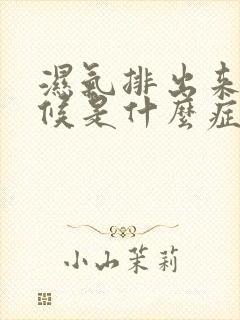 湿气排出来的时候是什么症状