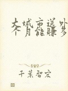 大城市送外卖一个月能赚多少