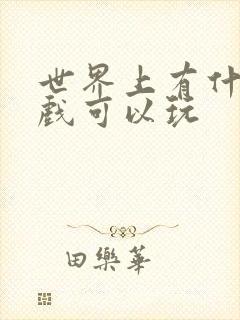 世界上有什么游戏可以玩