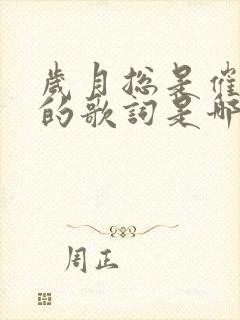 岁月总是催人老的歌词是哪首歌