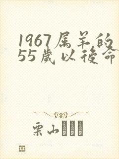 1967属羊的55岁以后命运