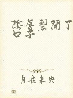 阴唇裂开了一道口子