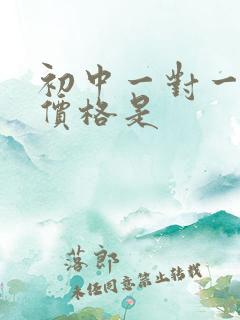 初中一对一辅导价格是