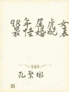 98年属虎女的最佳婚配表