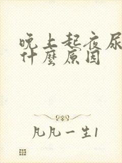 晚上起夜尿多是什么原因