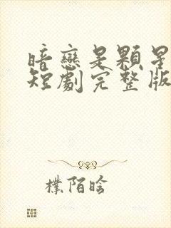 暗恋是颗星星糖短剧完整版大结局