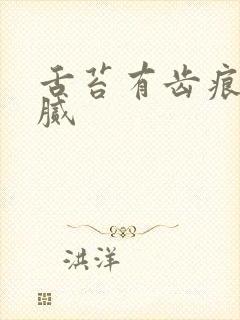 舌苔有齿痕 黄腻