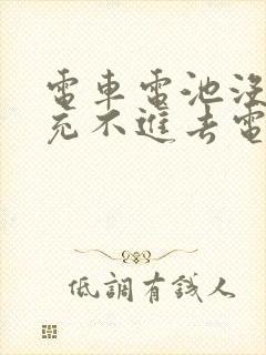 电车电池没电了充不进去电怎么办