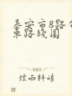 泰安市8路公交车路线图