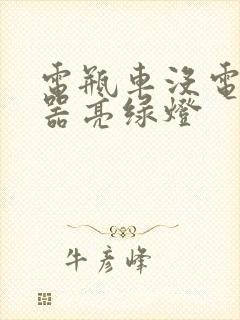 电瓶车没电充电器亮绿灯