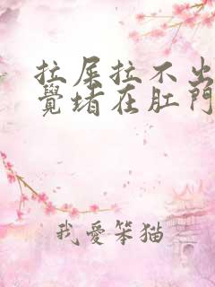 拉屎拉不出来感觉堵在肛门怎么办