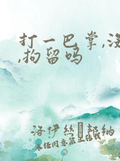 打一巴掌,没伤,拘留吗