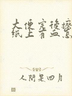 大便完后擦屁股纸上有血怎么回事