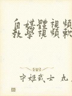 自媒体视频剪辑教学视频软件