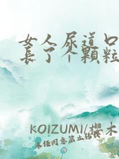 女人尿道口边上长了个颗粒