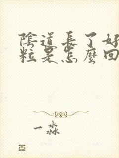 阴道长了好多颗粒是怎么回事