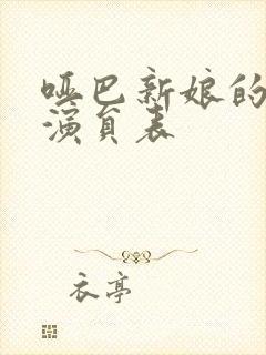 哑巴新娘的所有演员表