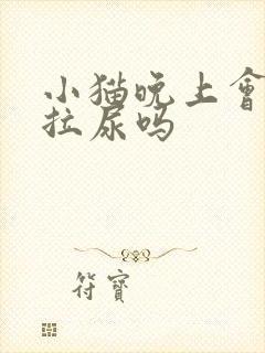 小猫晚上会拉屎拉尿吗