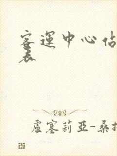 客运中心站时刻表