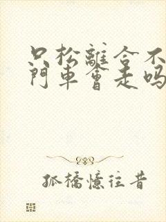 只松离合不踩油门车会走吗