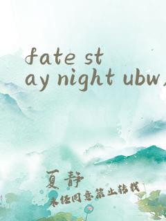 fate stay night ubw剧场版