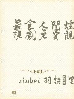 最食人间烟火电视剧免费观看全集