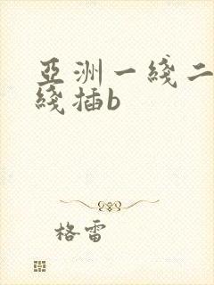亚洲一线二线在线插b