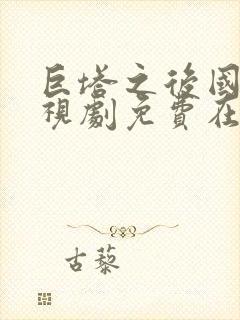 巨塔之后国语电视剧免费在线观看